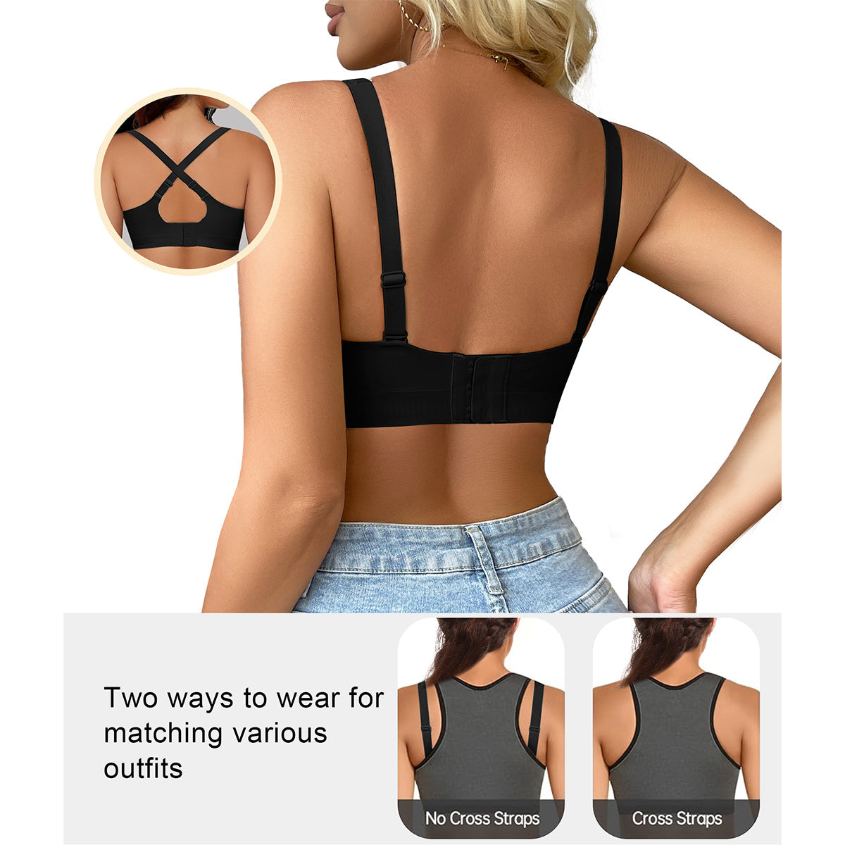 SHAPEDY Deep-V Wireless Everyday Bra