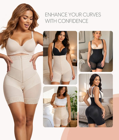 SHAPEDY V-Shaped Strapless Shaper Shorts with Removable Straps