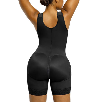 SHAPEDY Full Body Hooked Faja Bodysuit with Zipper Crotch