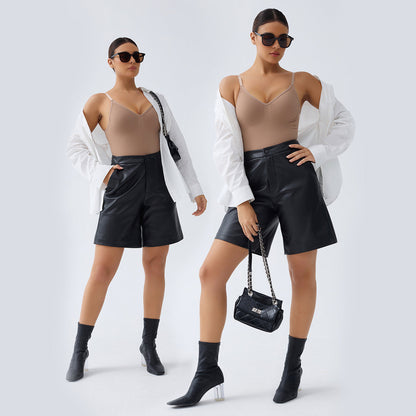 SHAPEDY Briefs Tummy Control Bodysuit with Removable Pads