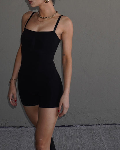 SHAPEDY Seamless Short Bodysuit with Removable Straps