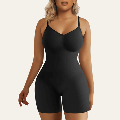 SHAPEDY Seamless Adjustable Straps Tummy Control Shorts Bodysuit