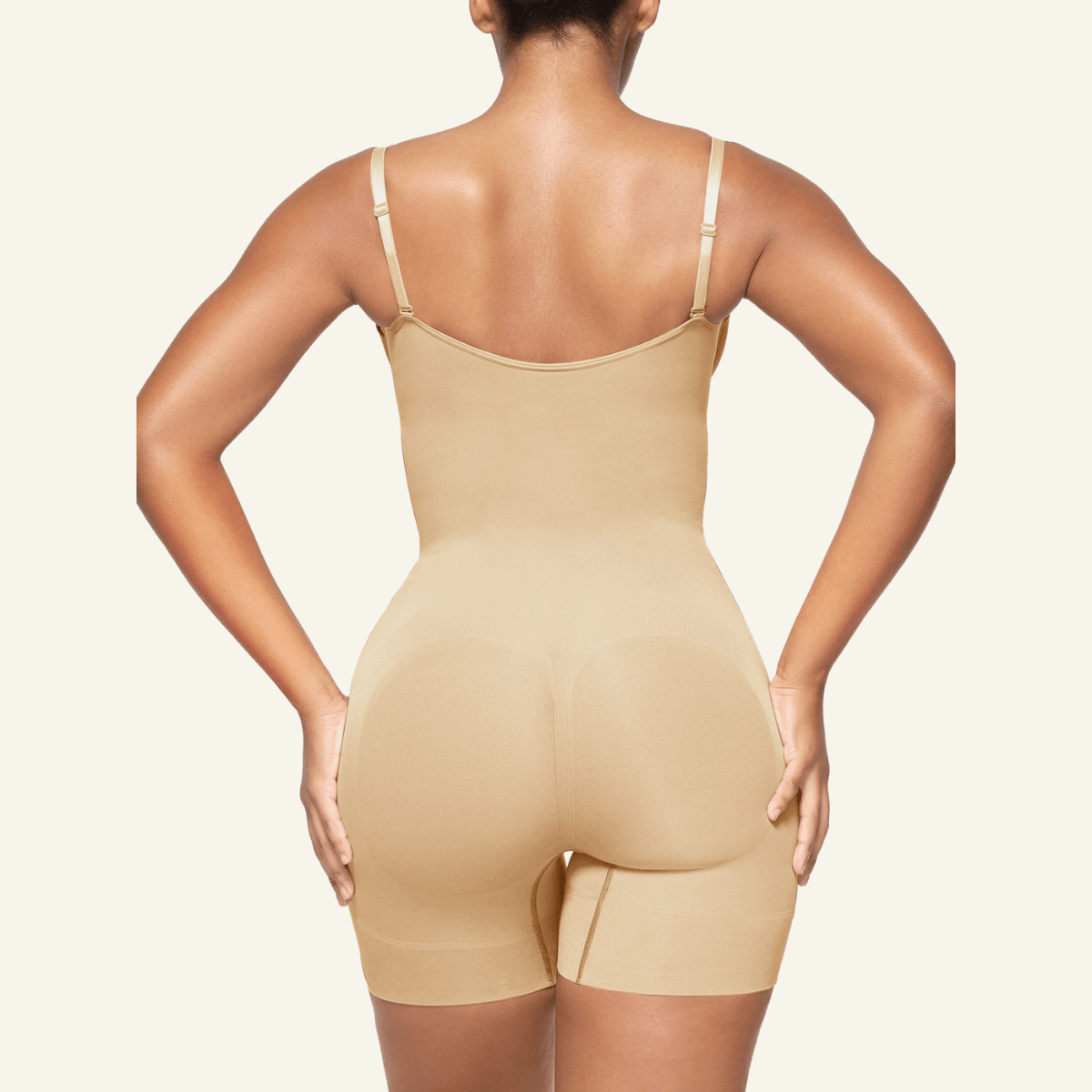 SHAPEDY Seamless Open-Bust Tummy Control Shorts Bodysuit