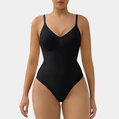 SHAPEDY Briefs Tummy Control Bodysuit with Removable Pads