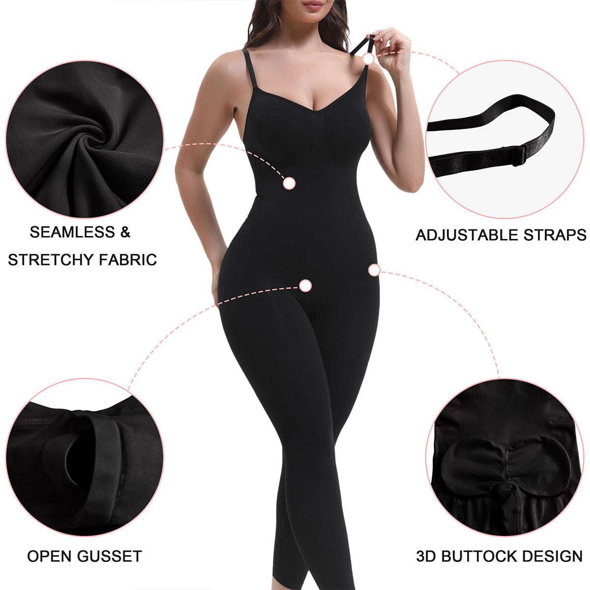 SHAPEDY 3-in-1 Seamless Full Body Compression Legging Bodysuit