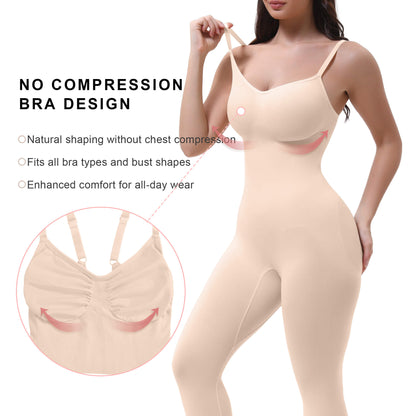 SHAPEDY 3-in-1 Seamless Full Body Compression Legging Bodysuit