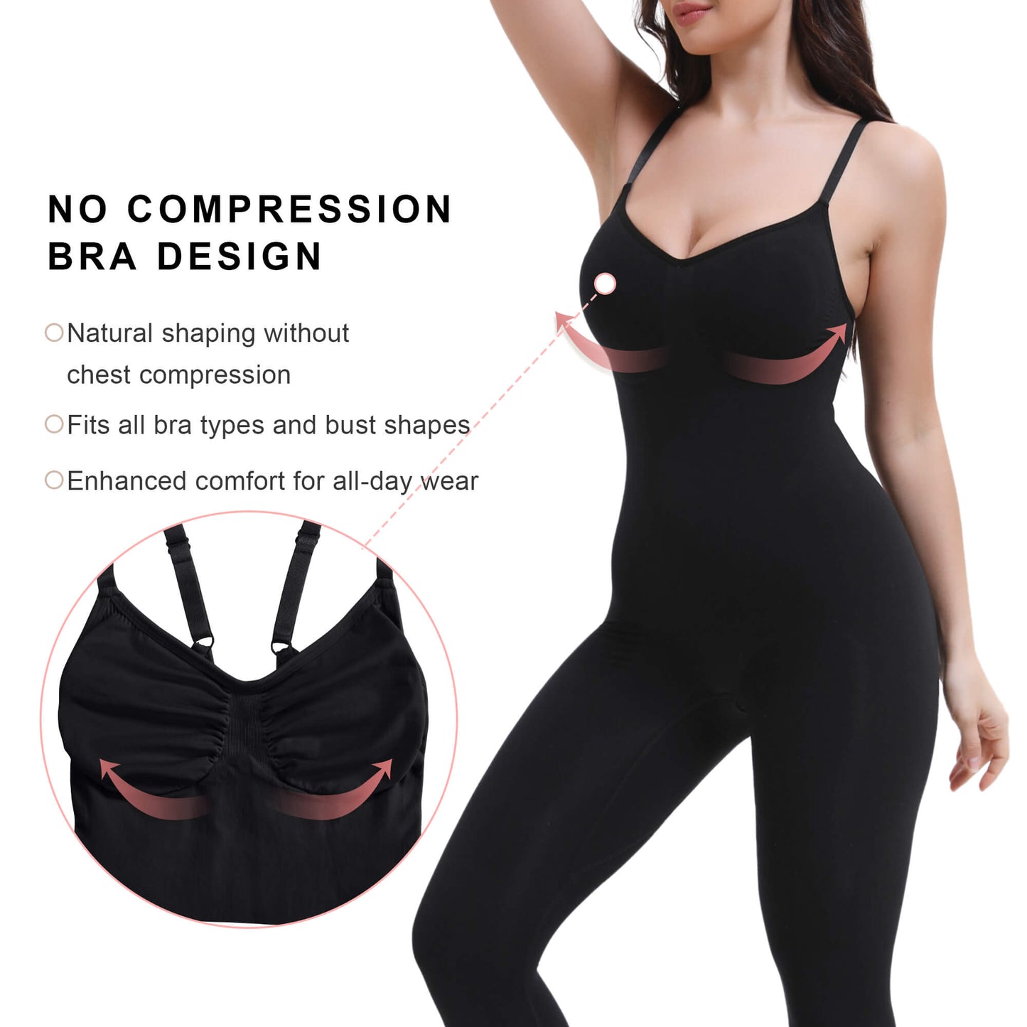 SHAPEDY 3-in-1 Seamless Full Body Compression Legging Bodysuit