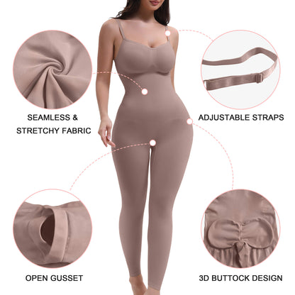 SHAPEDY 3-in-1 Seamless Full Body Compression Legging Bodysuit