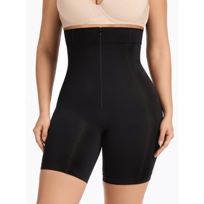 SHAPEDY High-Waisted Zip & Hook Shaper Shorts