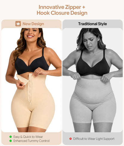 SHAPEDY Upgraded High-Waisted Shaper Shorts - Open Crotch