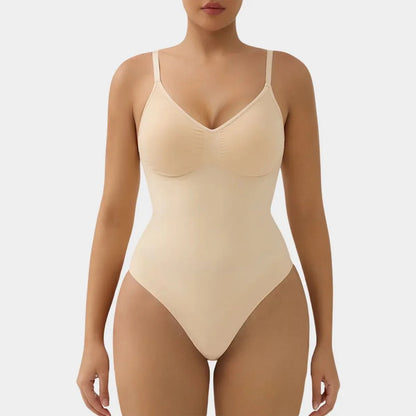 SHAPEDY Briefs Tummy Control Bodysuit with Removable Pads