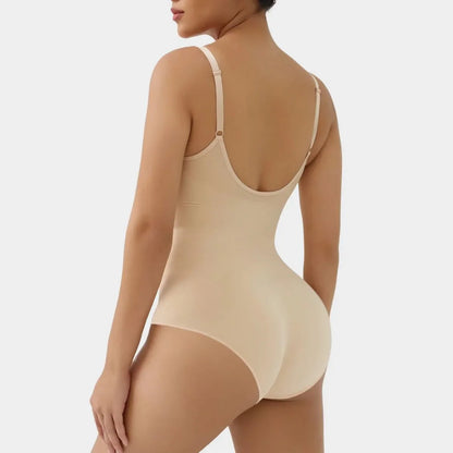 SHAPEDY Briefs Tummy Control Bodysuit with Removable Pads