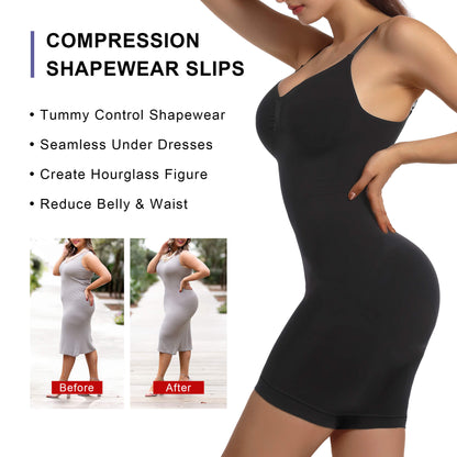SHAPEDY Seamless Tummy Control Sculpting Slip Dress
