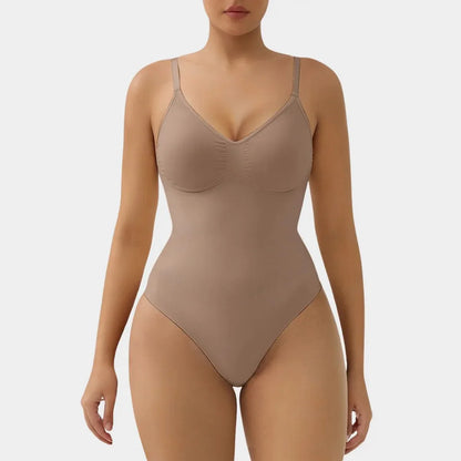 SHAPEDY Briefs Tummy Control Bodysuit with Removable Pads