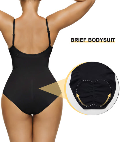 SHAPEDY Seamless Bonded Tummy Control Bodysuit