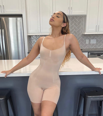 SHAPEDY One-Piece Seamless Core-Sculpting Shorts Bodysuit