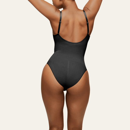 SHAPEDY Seamless Adjustable Straps Tummy Control Brief Bodysuit