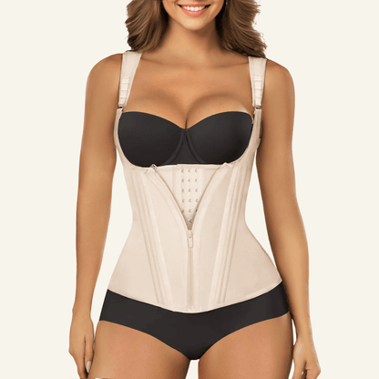 SHAPEDY 15 Flexible Steel Bones Sport Waist Trainer with Shoulder Straps