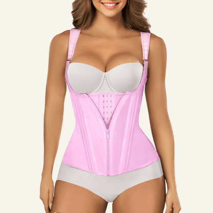 SHAPEDY 15 Flexible Steel Bones Sport Waist Trainer with Shoulder Straps