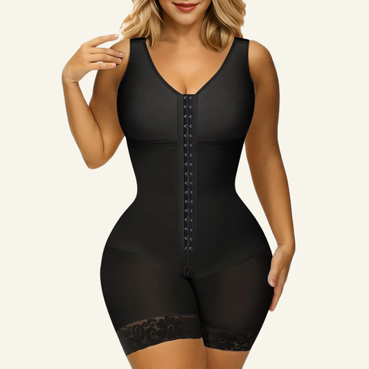SHAPEDY Full Body Hooked Faja Bodysuit with Zipper Crotch
