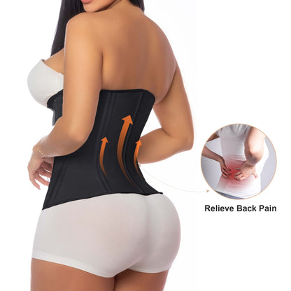 SHAPEDY 15 Steel Bones Waist Trainer for Workout & Hourglass Shaping