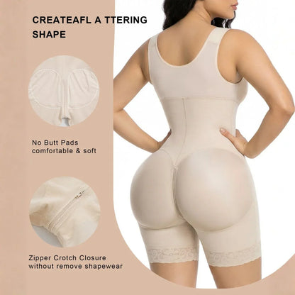 SHAPEDY Postpartum Tummy Control Faja with Zipper Crotch