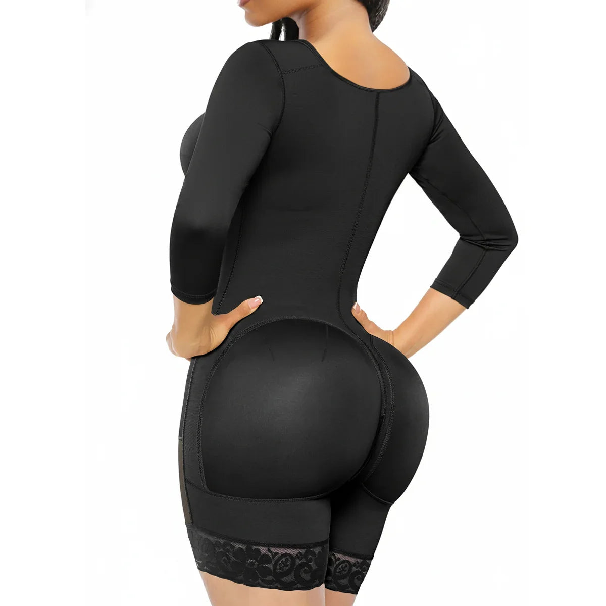 SHAPEDY Post-Surgery Arm Slimming Full Body Faja with Zipper Crotch