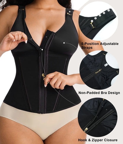 SHAPEDY V-Shape 13-Bone Waist Trainer Top
