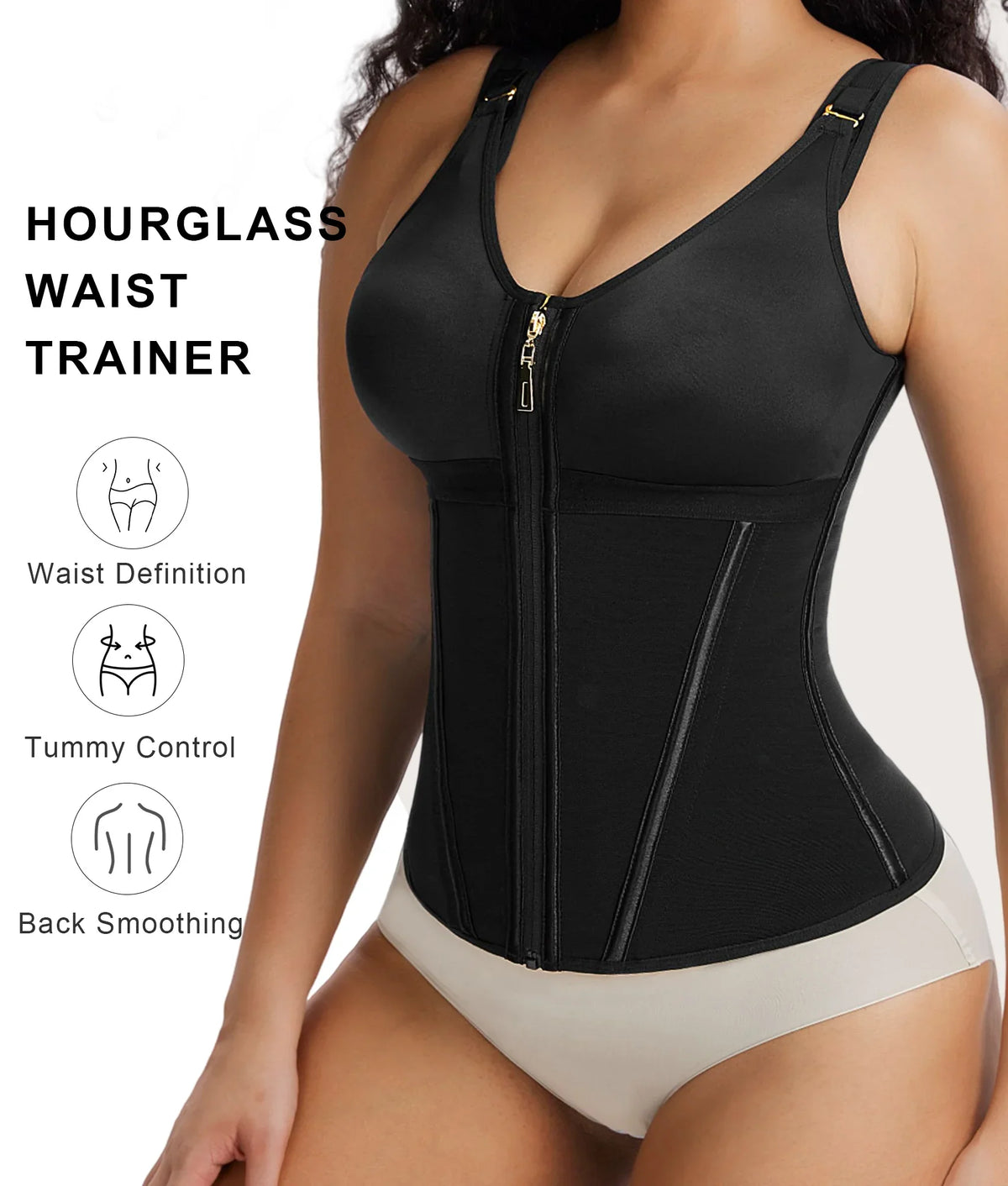 SHAPEDY V-Shape 13-Bone Waist Trainer Top