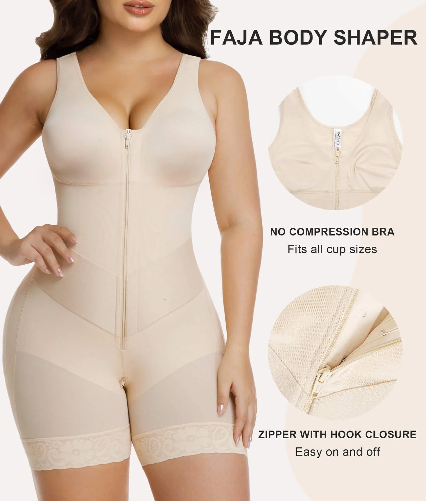 SHAPEDY V-Shaped® Enhanced Tummy Control Full Body Faja