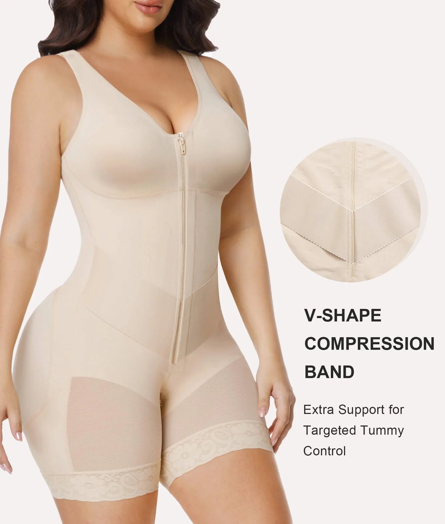 SHAPEDY V-Shaped® Enhanced Tummy Control Full Body Faja