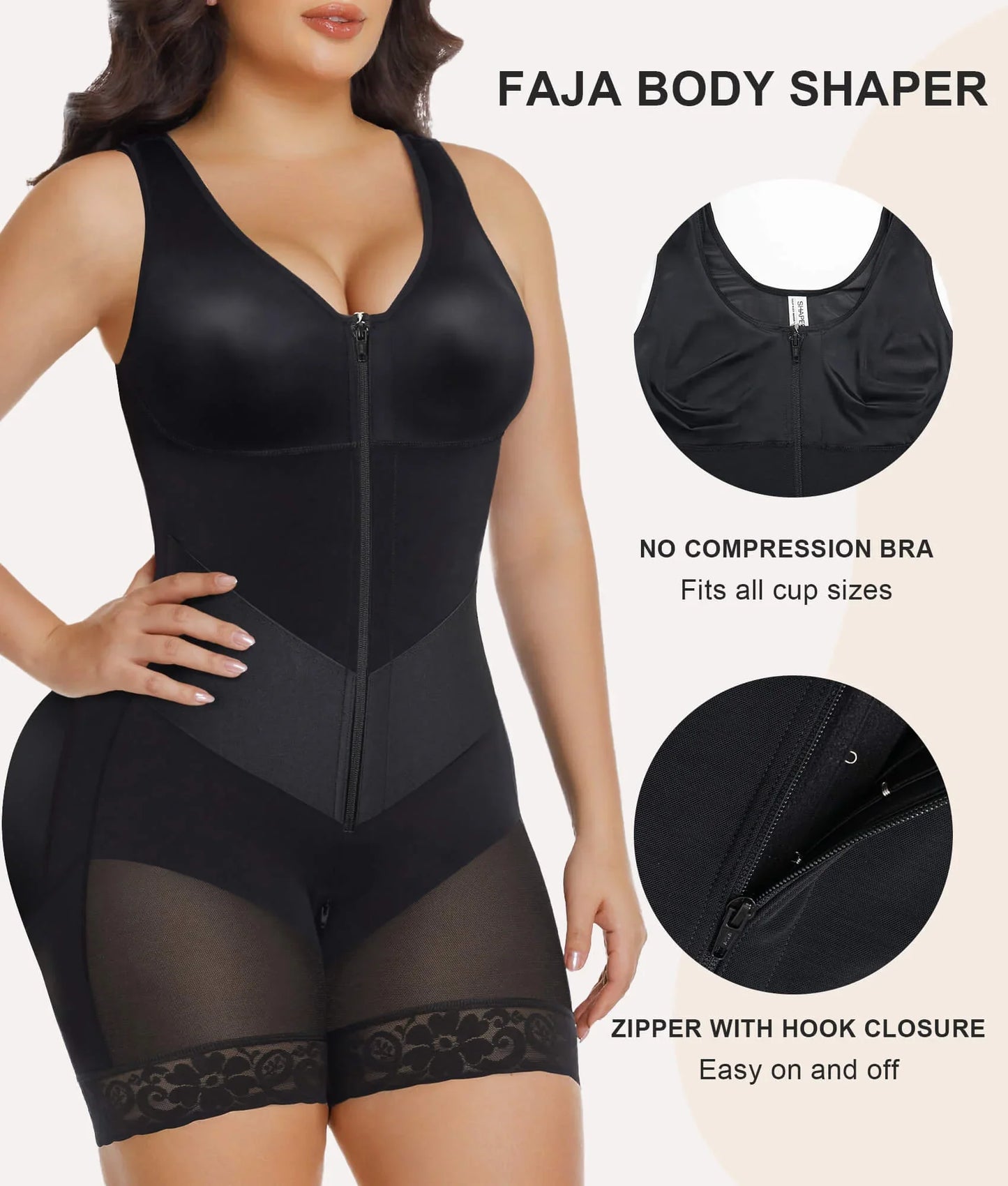 SHAPEDY V-Shaped® Enhanced Tummy Control Full Body Faja