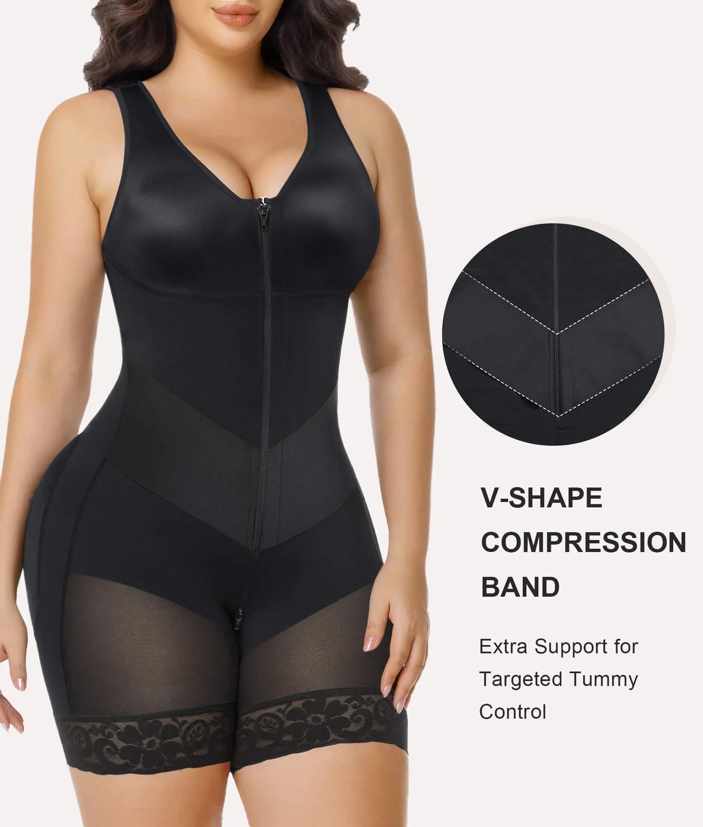 SHAPEDY V-Shaped® Enhanced Tummy Control Full Body Faja