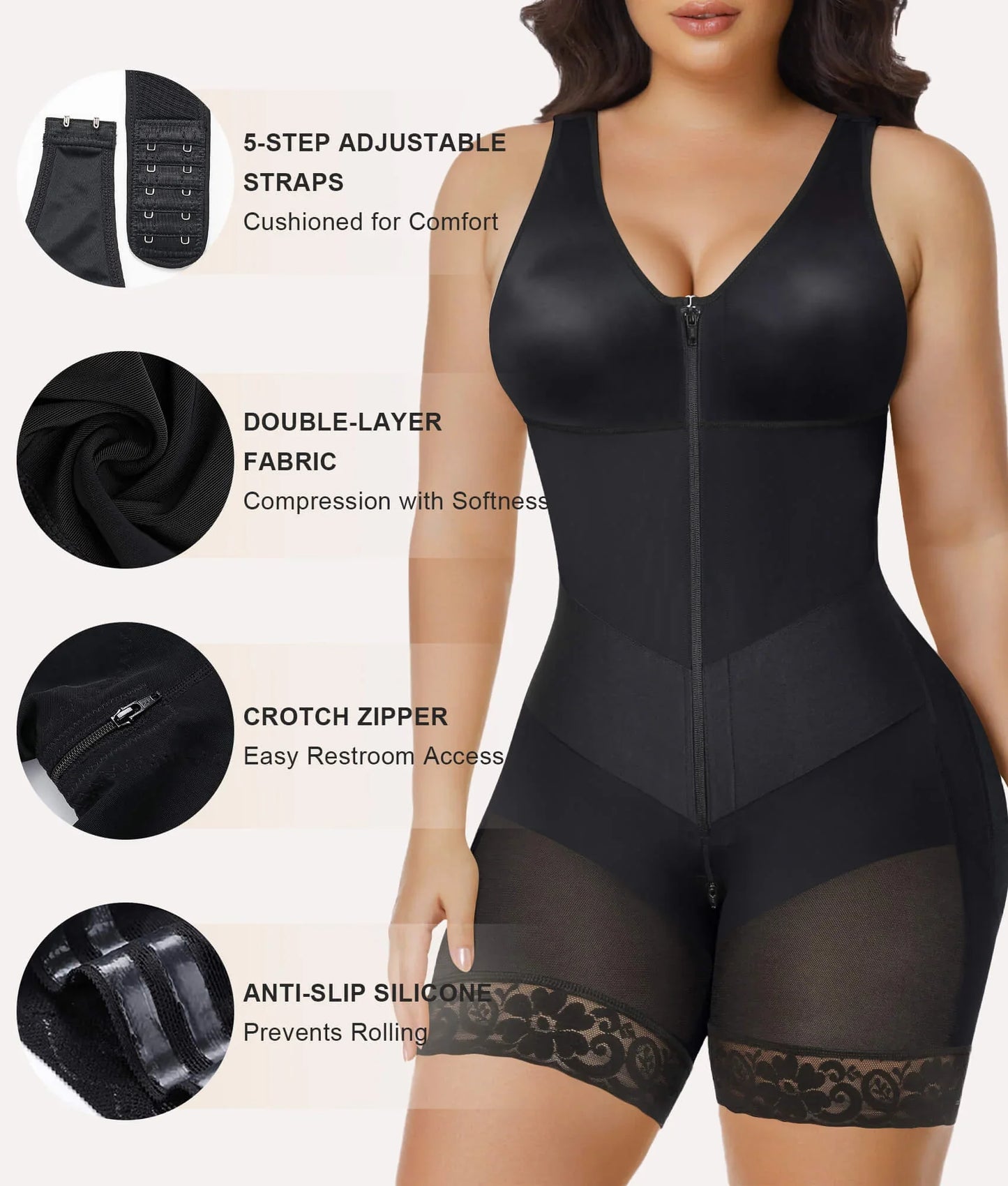 SHAPEDY V-Shaped® Enhanced Tummy Control Full Body Faja