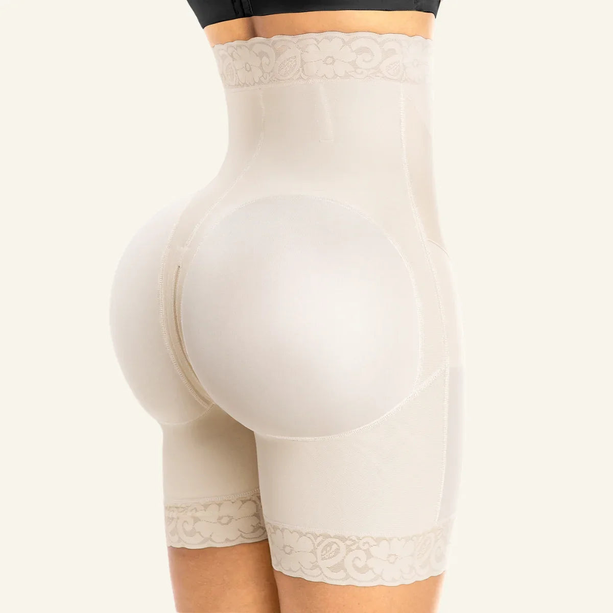 SHAPEDY V-Shaped Strapless Shaper Shorts with Removable Straps