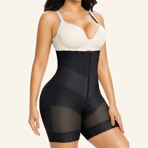 SHAPEDY V-Shaped Strapless Shaper Shorts with Removable Straps