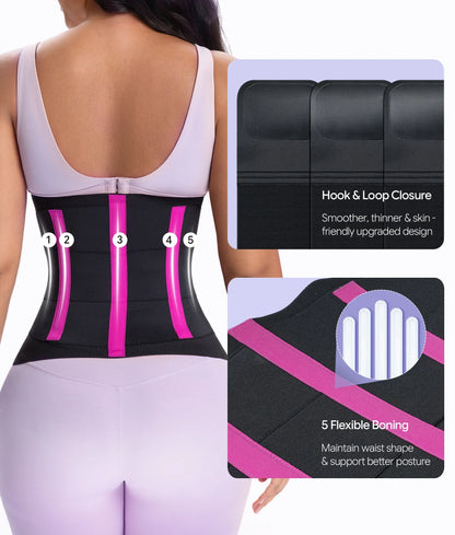 SHAPEDY 3-Strap Targeted Waist Trainer Belt - Adjustable Tummy Control