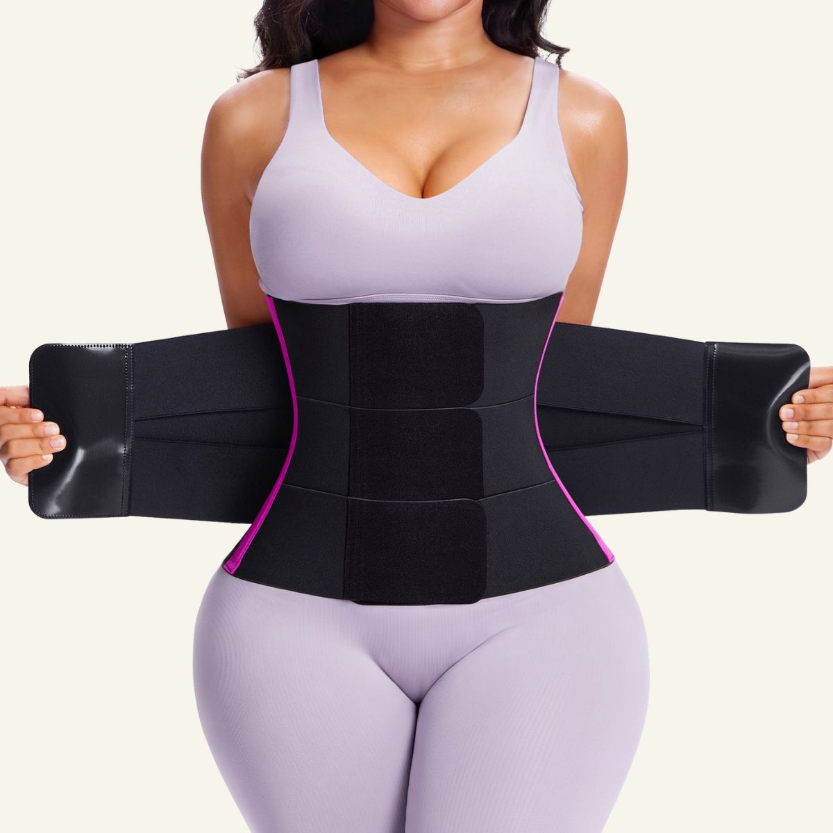 SHAPEDY 3-Strap Targeted Waist Trainer Belt - Adjustable Tummy Control