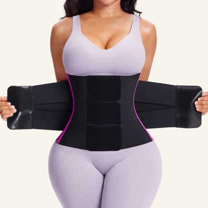 SHAPEDY 3-Strap Targeted Waist Trainer Belt - Adjustable Tummy Control