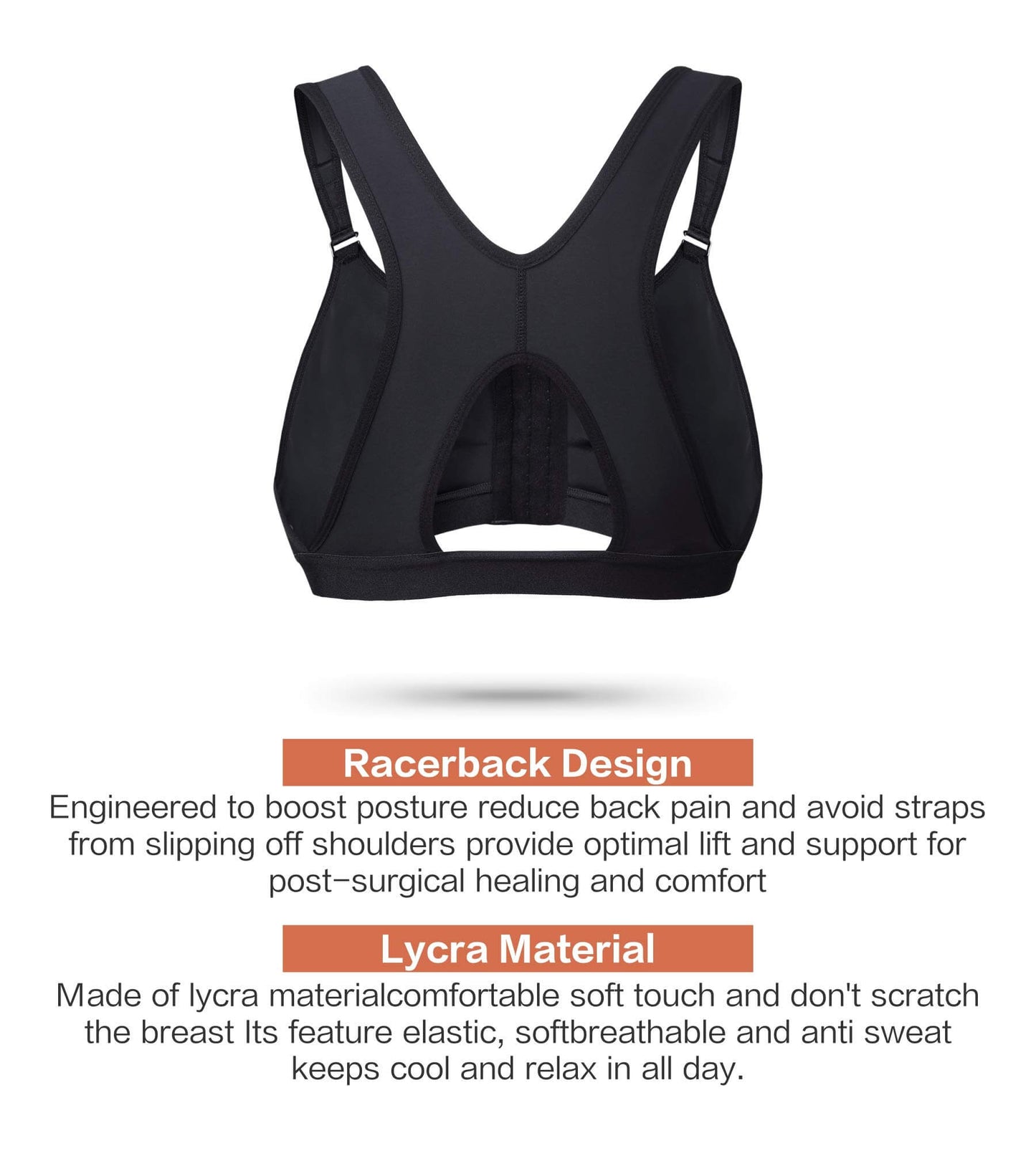SHAPEDY Front Closure Recovery Bra