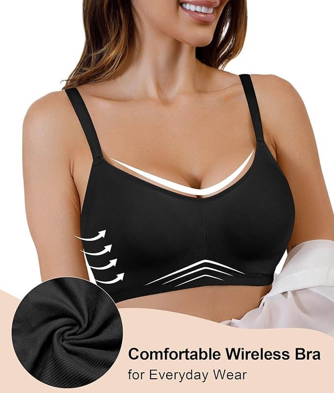 SHAPEDY Seamless Lightly Lined Wireless Bra