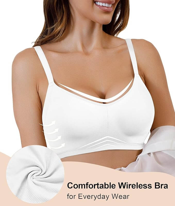 SHAPEDY Seamless Lightly Lined Wireless Bra
