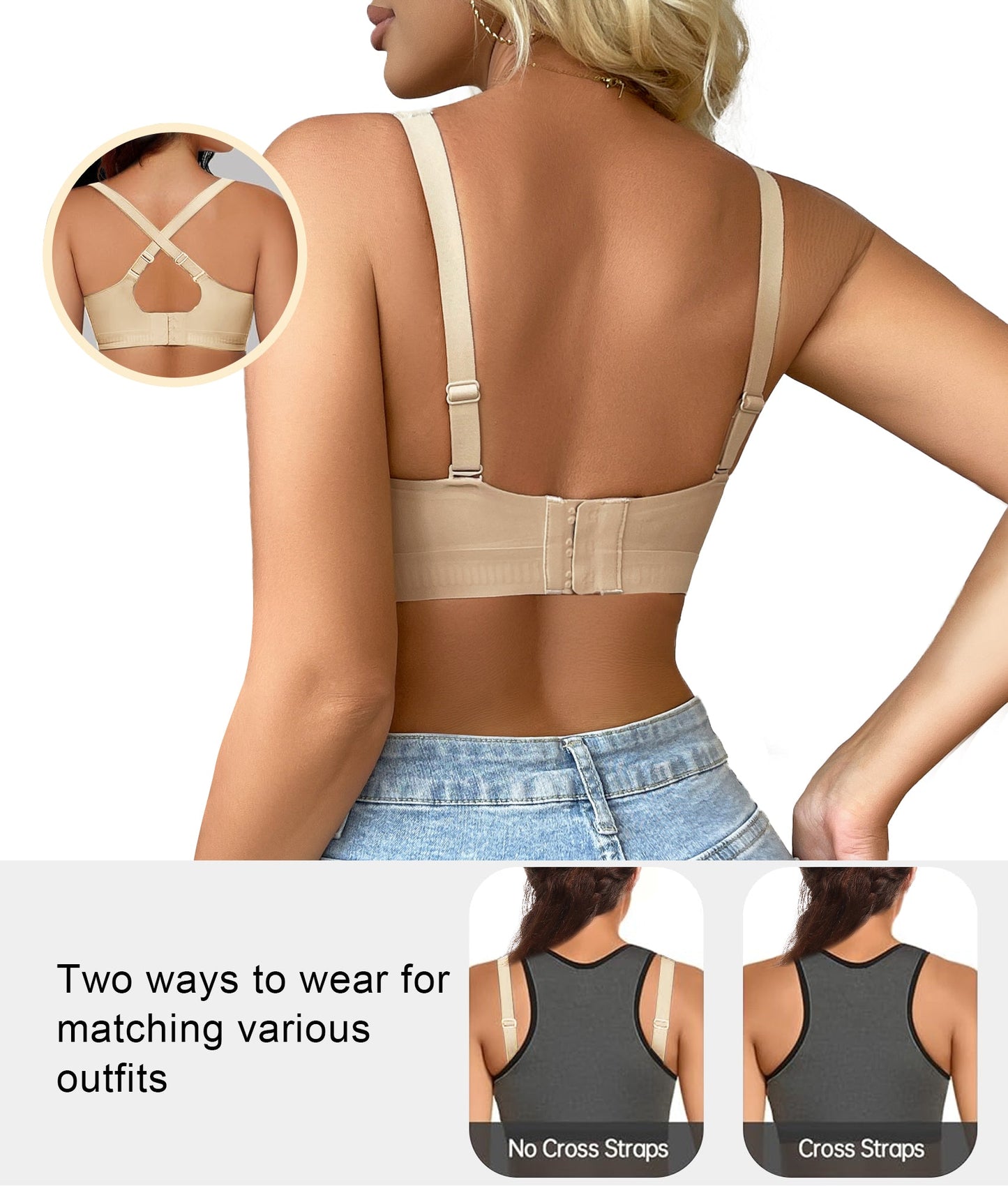 SHAPEDY Deep-V Wireless Everyday Bra