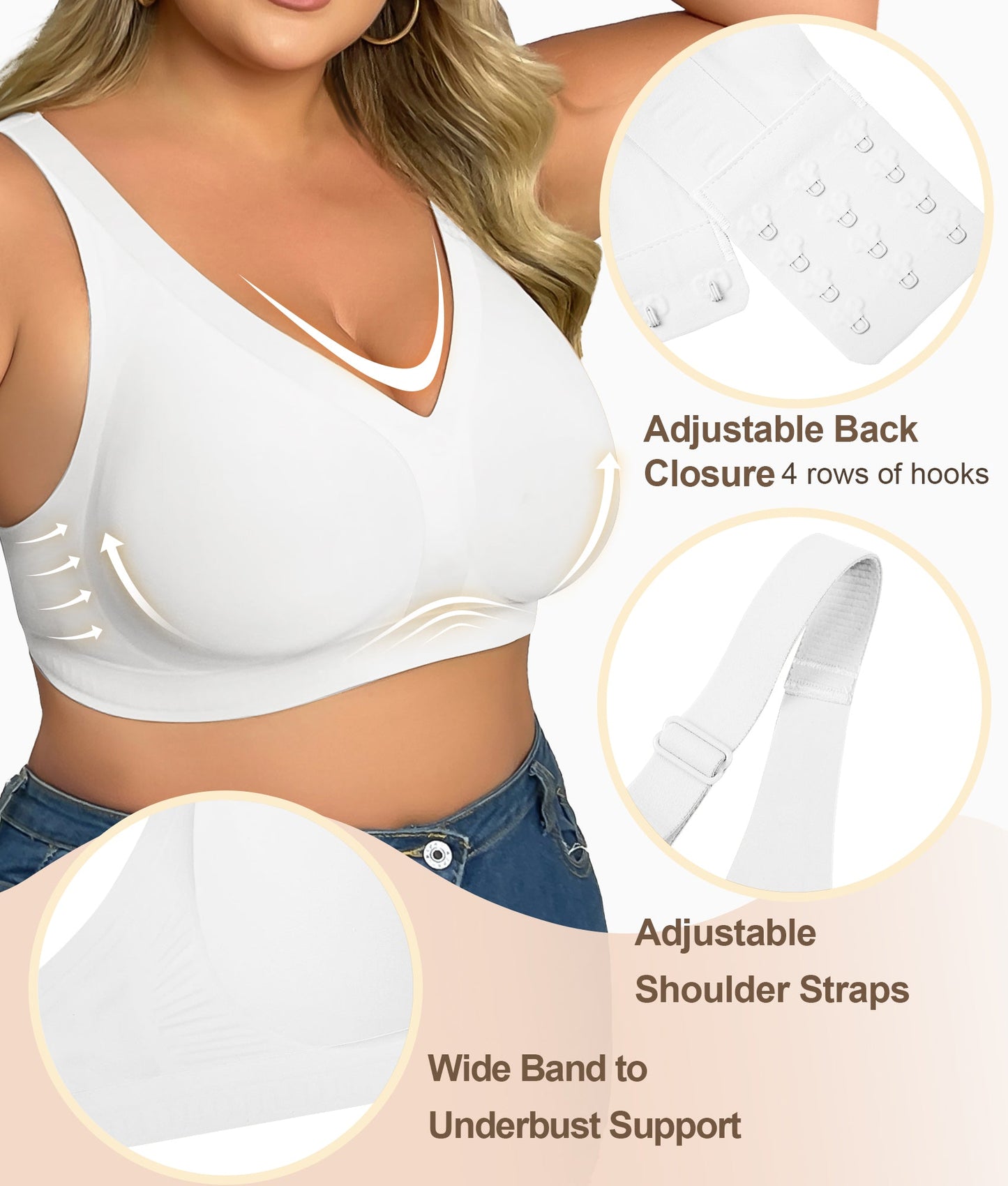 SHAPEDY Deep-V Wireless Everyday Bra